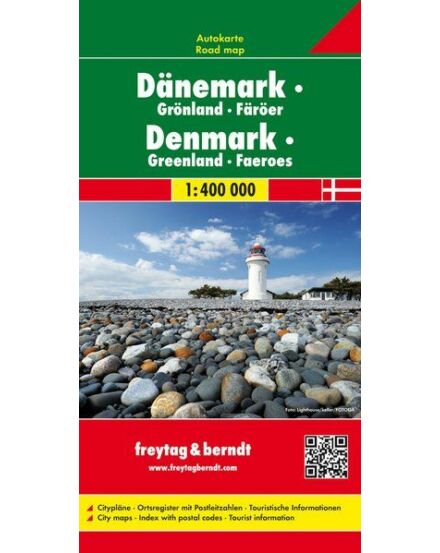 Cartographia Dánia, Grönland, Feröer-szigetek térkép (Freytag) 9783707900309
