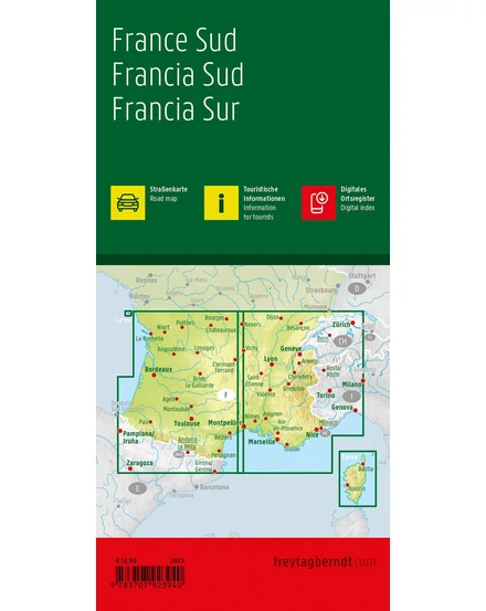 Franciaország - Dél térkép (Freytag)