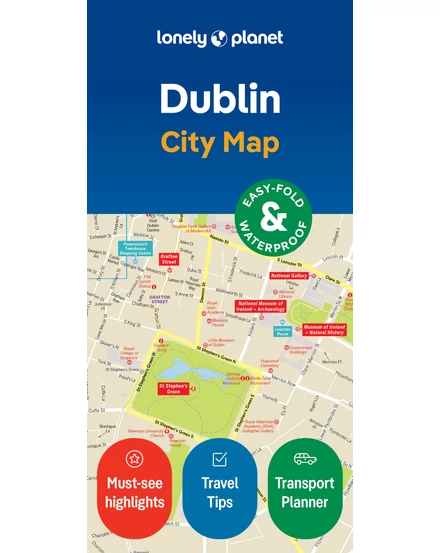 Cartographia Dublin laminált térkép 9781787018211