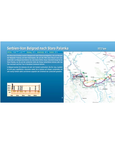Cartographia Duna kerékpáros kalauz 5. Belgrád - Fekete-tenger (német) 9783711100412
