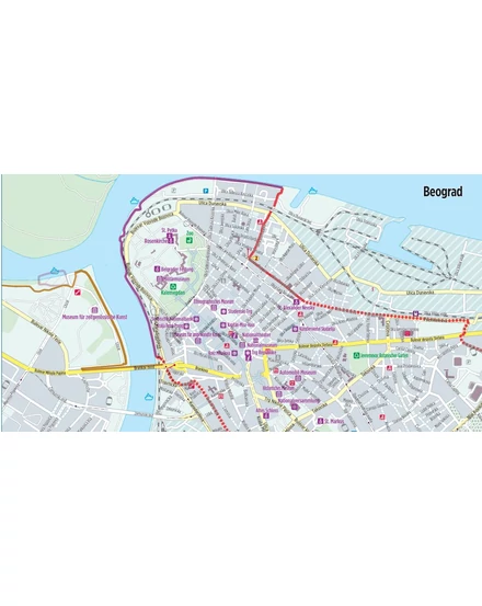 Cartographia Duna kerékpáros kalauz 5. Belgrád - Fekete-tenger (német) 9783711100412