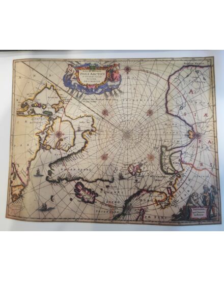 Cartographia Antik Északi-sark íves térkép 31 x 27 5999552542012