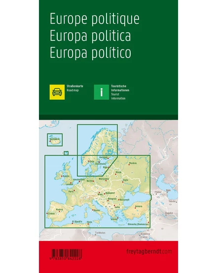 Cartographia Európa autótérkép - Freytag - 9783850842228