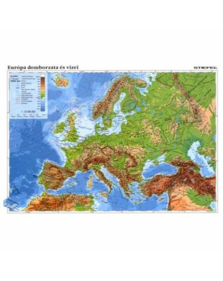 Cartographia Európa domborzata/Európai országai FIXI 5998504311041