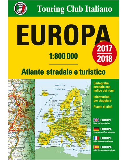 Cartographia Európa atlasz 1:800 000 2017/2018 (Outlet) 9788836570881