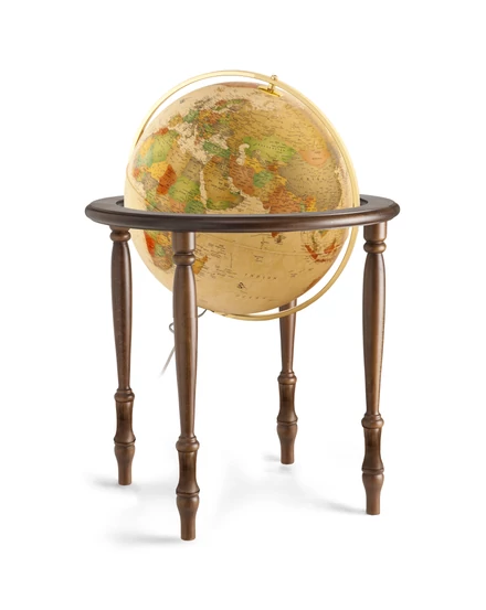 Cartographia Földgömb CINTHIA Antique 50 cm - duo, tölgyfa talpazat, bronz meridián - 8000623002087