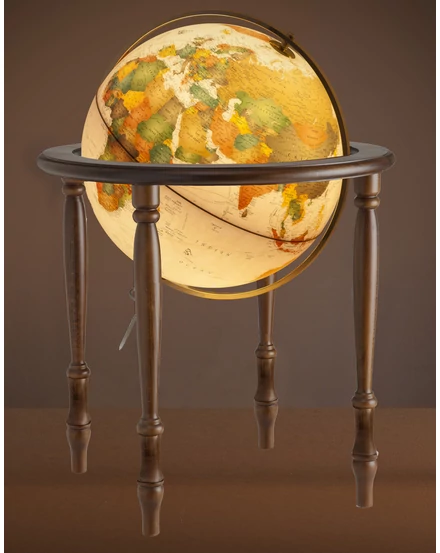 Cartographia Földgömb CINTHIA Antique 50 cm - duo, tölgyfa talpazat, bronz meridián - 8000623002087