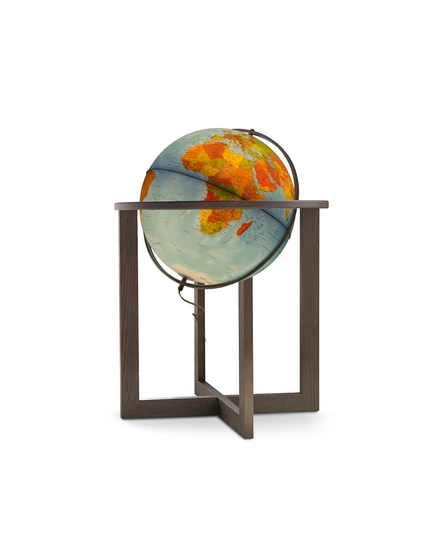Cartographia Földgömb CROSS Blue  50 cm - duo, kőrisfa talp, fém meridián - 8000623001158