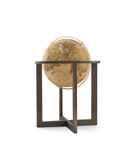 Cartographia Földgömb CROSS Antique  50 cm - duo, kőrisfa talp, fém meridián 