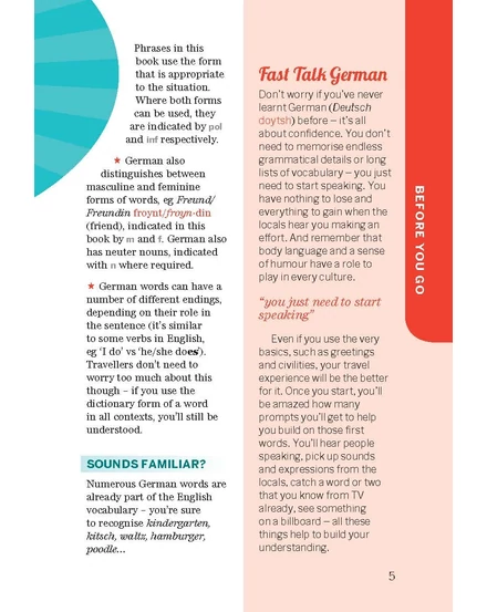 Cartographia  - Fast Talk German- német útiszótár Lonely Planet (angol-9781786573865