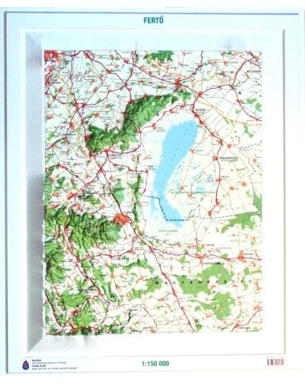 Cartographia Fertő-tó dombortérkép 80 X 57 - HM 9789632570891