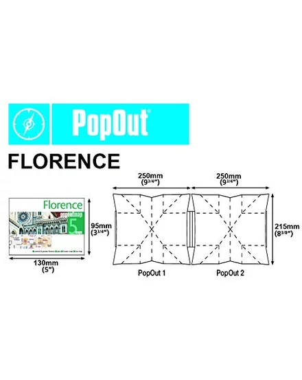 Cartographia Firenze PopOut várostérkép 9781910218976