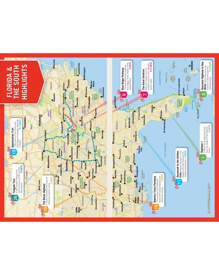 Cartographia Florida és a déli rész legjobb túrái útikönyv Lonely Planet (angol) 9781787015685