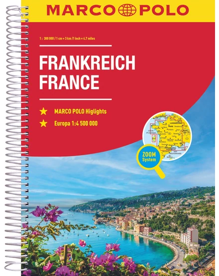 Cartographia Franciaország atlasz-Marco Polo-9783575016676