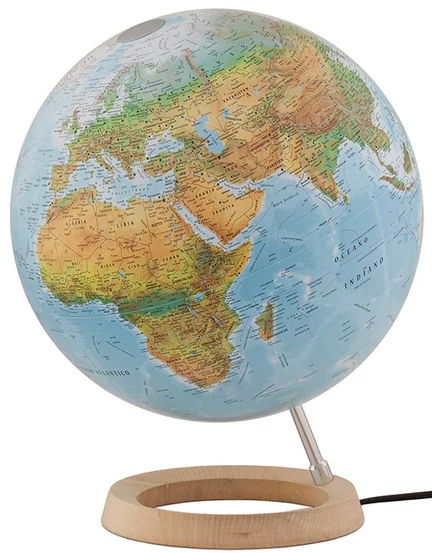 Cartographia FULL CIRCLE 2 földgömb 30 cm - duó, világító, fatalpas 8007239977990