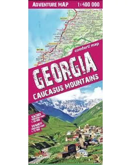 Cartographia Grúzia és a Kaukázus-hegység adventure térkép 9788361155706