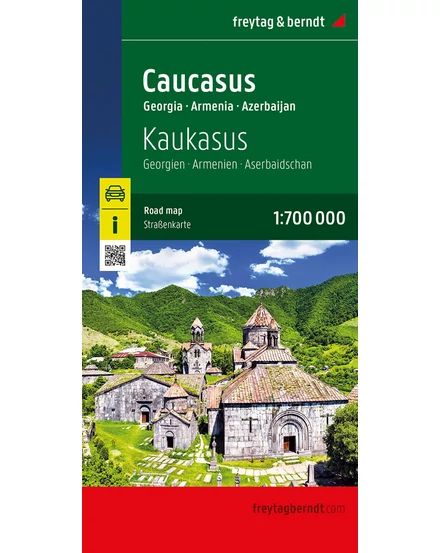 Cartographia Kaukázus: Grúzia, Örményország, Azerbajdzsán térkép (Freytag) 9783707924176