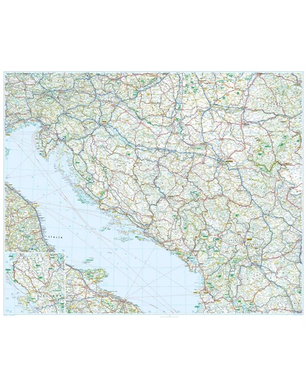 Cartographia-Horvátország, Bosznia-Herzegovina-Szerbia-Montenegro térkép-ADAC-9783826422843