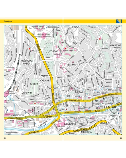 Cartographia-Horvátország, Bosznia-Herzegovina-Szerbia-Montenegro térkép-ADAC-9783826422843