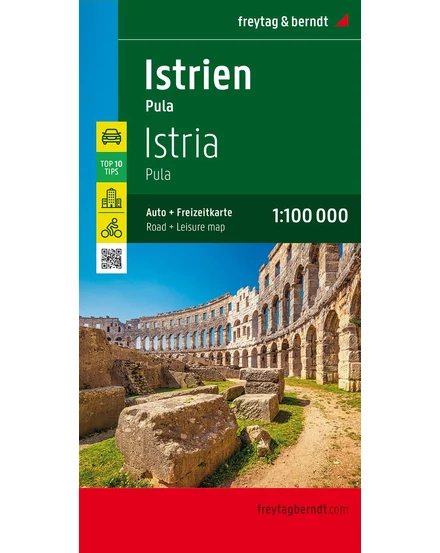Cartographia Isztria-Pula térkép kerékpárutakkal (Freytag) 9783707916577