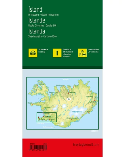 Cartographia-Izland térkép -Freytag-9783707921915