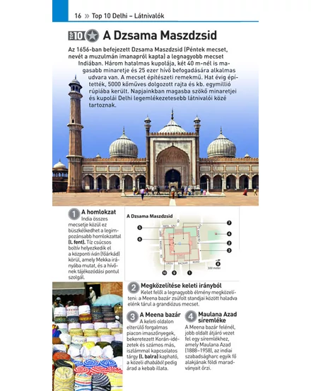 Cartographia  -  Delhi útikönyv TOP10 - Lingea 9789635050635