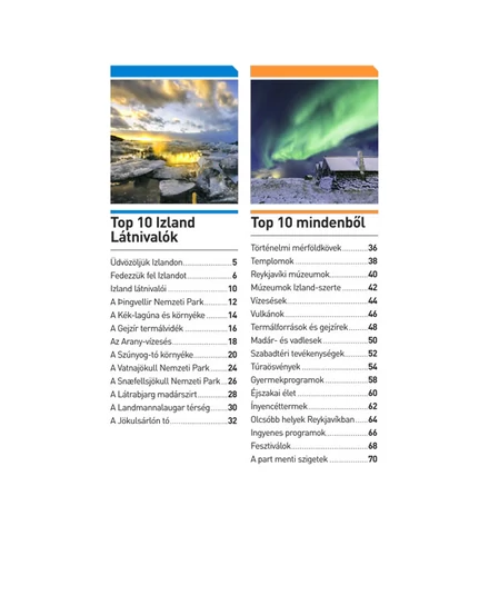 Cartographia Izland útikönyv (TOP 10) 9789635051281