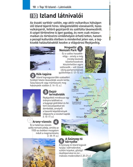 Cartographia Izland útikönyv (TOP 10) 9789635051281