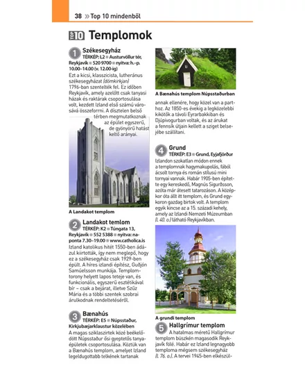 Cartographia Izland útikönyv (TOP 10) 9789635051281