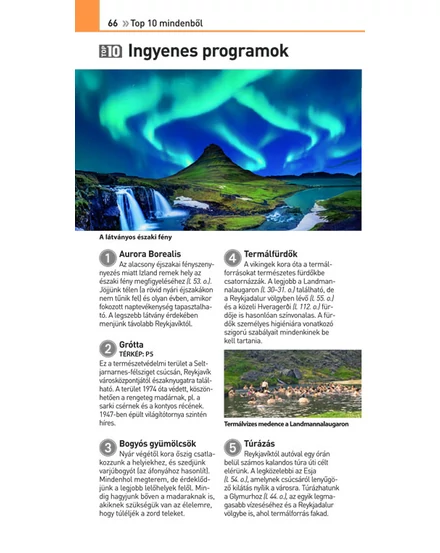 Cartographia Izland útikönyv (TOP 10) 9789635051281