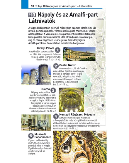 Cartographia  -  Nápoly és az Amalfi-part útikönyv TOP10 - Lingea 9789635051304