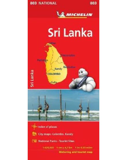 Cartographia Sri Lanka térkép - Michelin 803 9782067238640