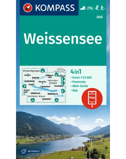 Cartographia K 060 Weissensee turistatérkép-9783991215073