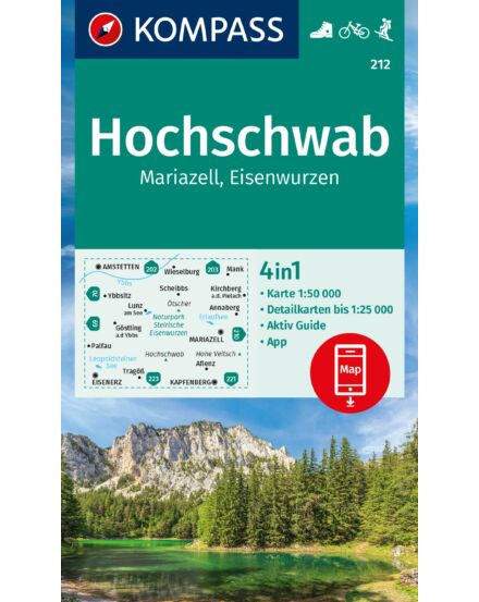 Cartographia K 212 Hochschwab-Mariazell turistatérkép 9783991217749