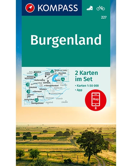 Cartographia K 227 Burgenland turistatérkép 9783990442784