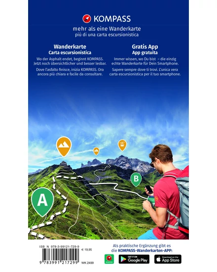 Cartographia K 2499 Szardínia Dél 4 részes szett turistatérkép 9783991217299