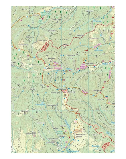 Karancs, Medves-vidék, Óbükk (nyugat) Cartographia-Szarvas 1:33 000 turistatérkép