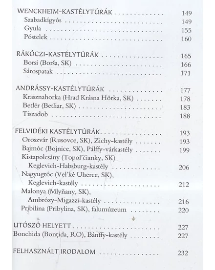Cartographia  - Kastélytúrák kalauza könyv