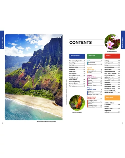 Kaua'i útikönyv Lonely Planet (angol)