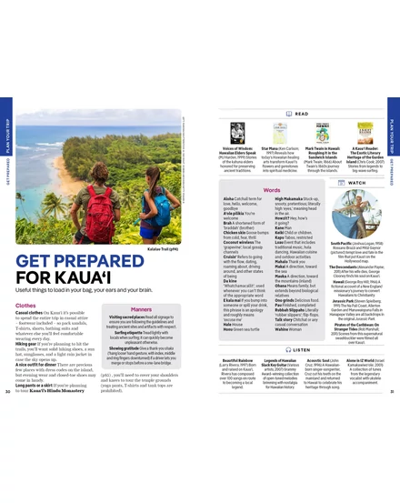 Kaua'i útikönyv Lonely Planet (angol)