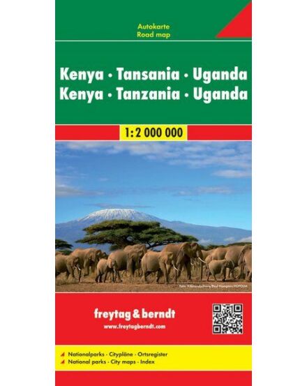 Cartographia Kenya,Tanzánia,Uganda 1:2 000 000 tékép (Freytag) 9783707913880