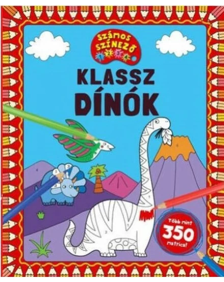 Cartographia Klassz dínók - Számos színező 9786066464789