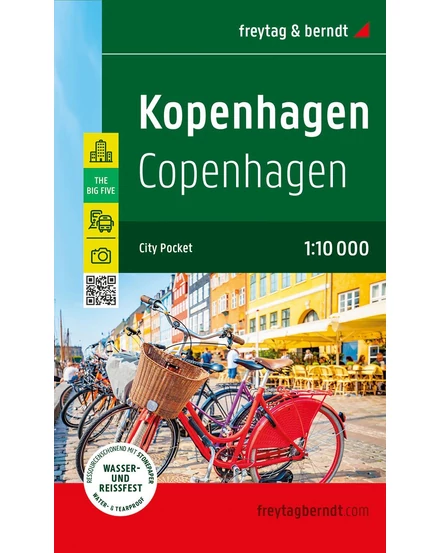 Cartographia Koppenhága city Pocket várostérkép (Freytag) 9783707922455