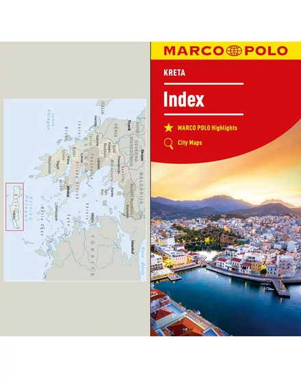 Cartographia-Kréta térkép- Marco Polo-9783575016508