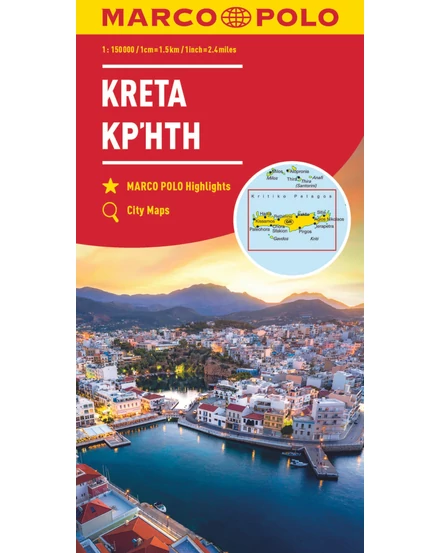 Cartographia-Kréta térkép- Marco Polo-9783575016508