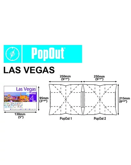 Cartographia Las Vegas PopOut várostérkép 9781910218693