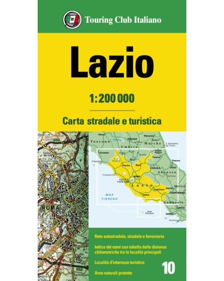 Cartographia-Lazio régiótérkép-TCI-9788836579006