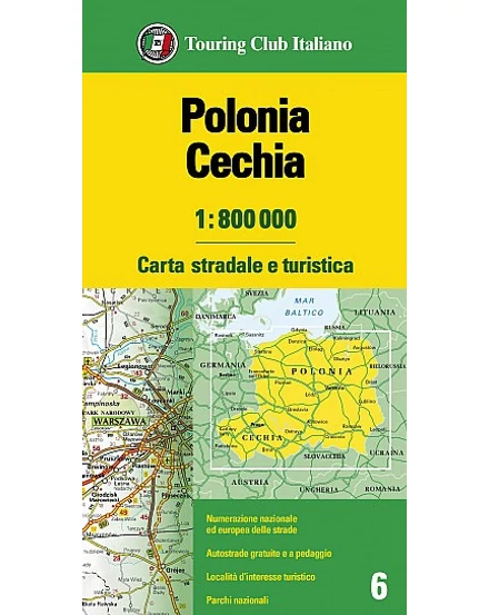 Cartographia Lengyelország és Csehország térkép - TCI-9788836580033