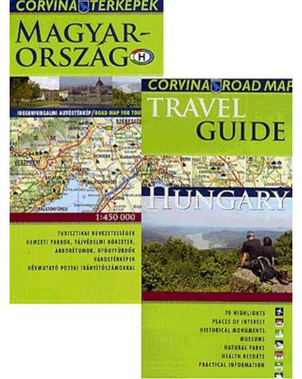 Cartographia Magyarország idegenforgalmi autóstérkép + travel guide (angol) 9789631363128
