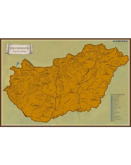 Cartographia Magyarország kaparós látványtérképe - Stiefel 5998504318354